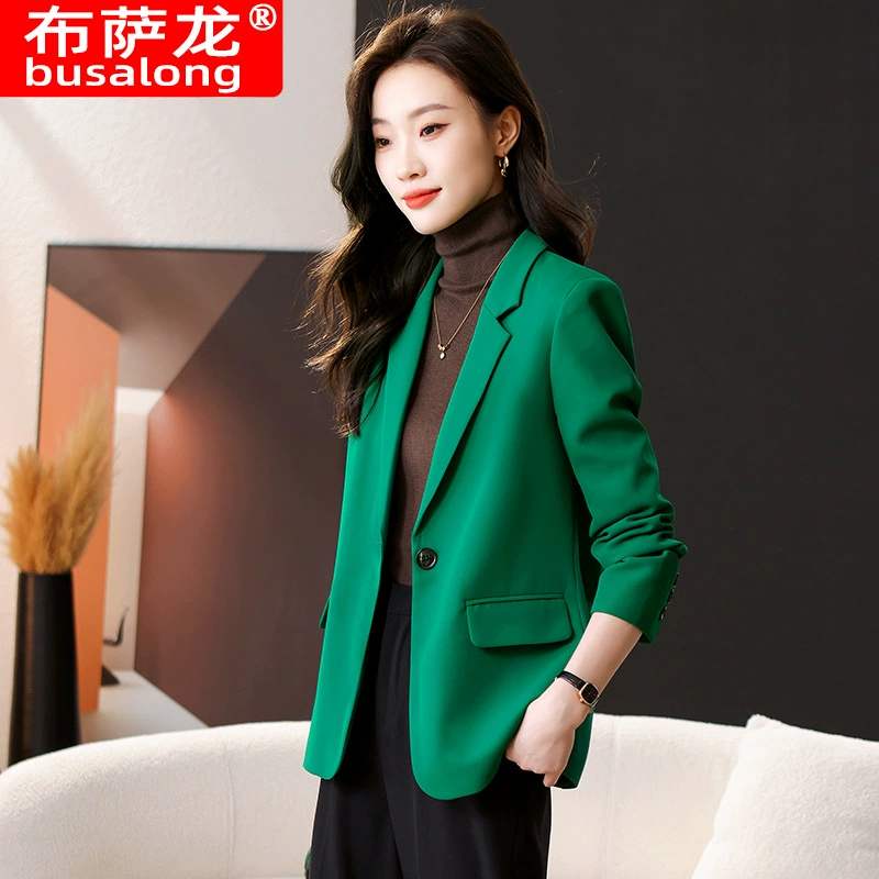 Новый женский деловой пиджак Busalong с длинными рукавами, формальная одежда, женская куртка, рабочая одежда 9802