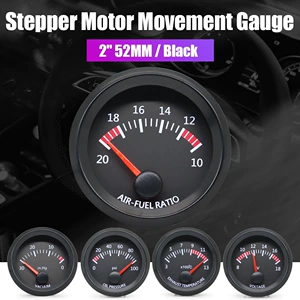 Cross-Border Hot Selling 2-Inch 52mm Black Surface Car Instrument Modified Car Instrument 12V Turbine Vacuum Water Temperature Oil