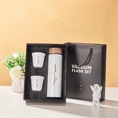 外貿中東熱銷阿拉伯文套裝304不鏽鋼雙層保溫杯禮盒禮品杯子批發