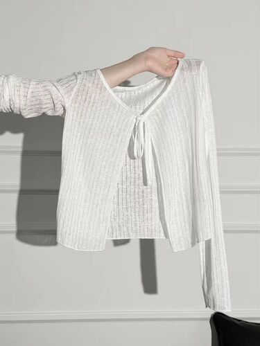 Summer new all-matching chiffon shawl with halter skirt outer, women's short sunscreen cardigan with straps and shoulders