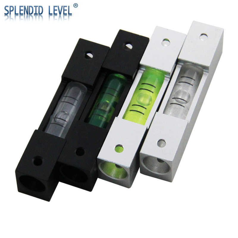 高精度金属条式水准仪长条形水准泡铝制玻璃迷你小型水平气泡5012