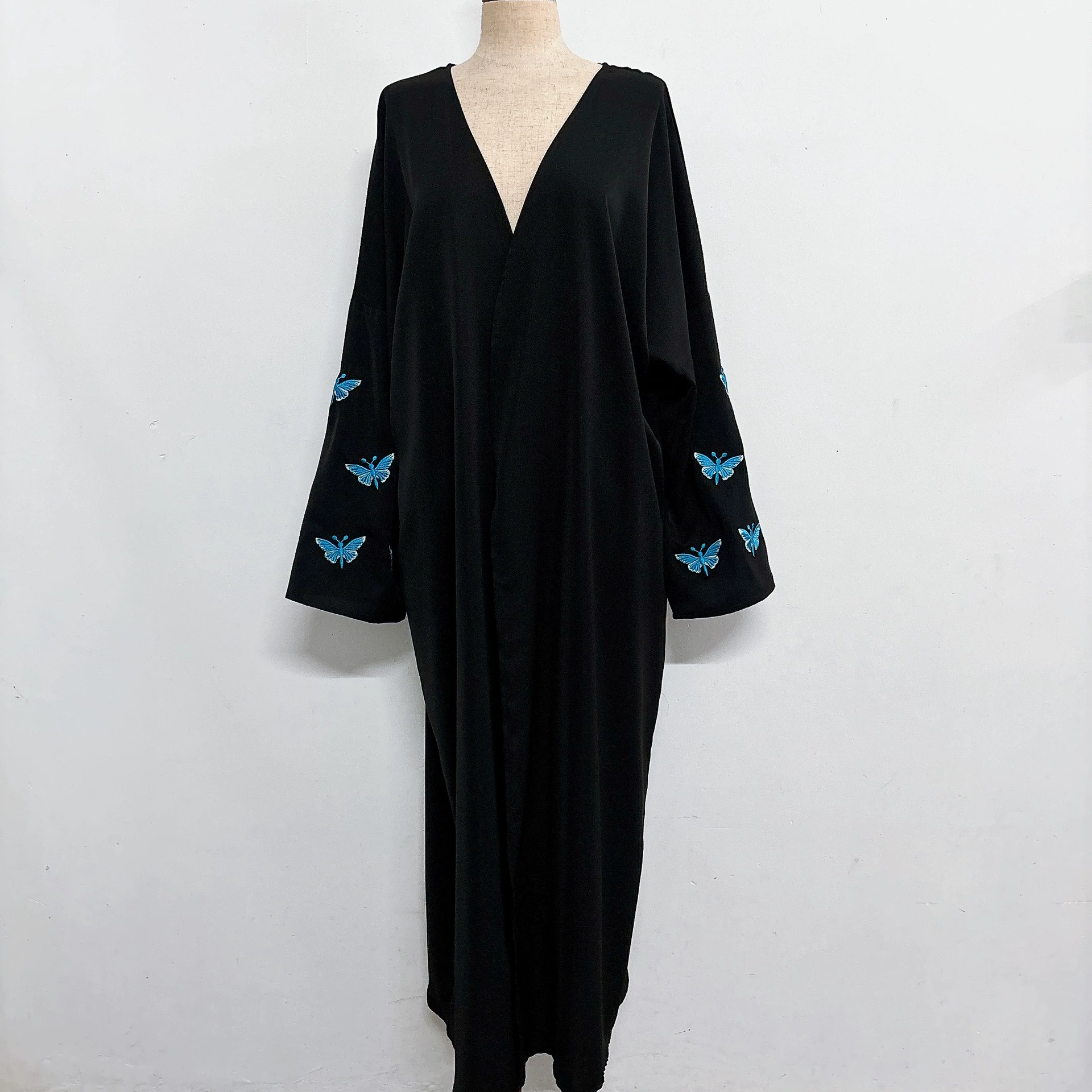 Производители напрямую поставляют Yiduo новый изысканный вышитый кардиган бабочка однотонный темперамент элегантное платье 24711