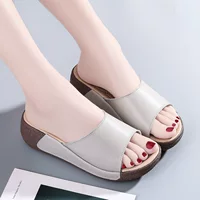 Summer slippers platform for leisure, footwear, sandals, plus size