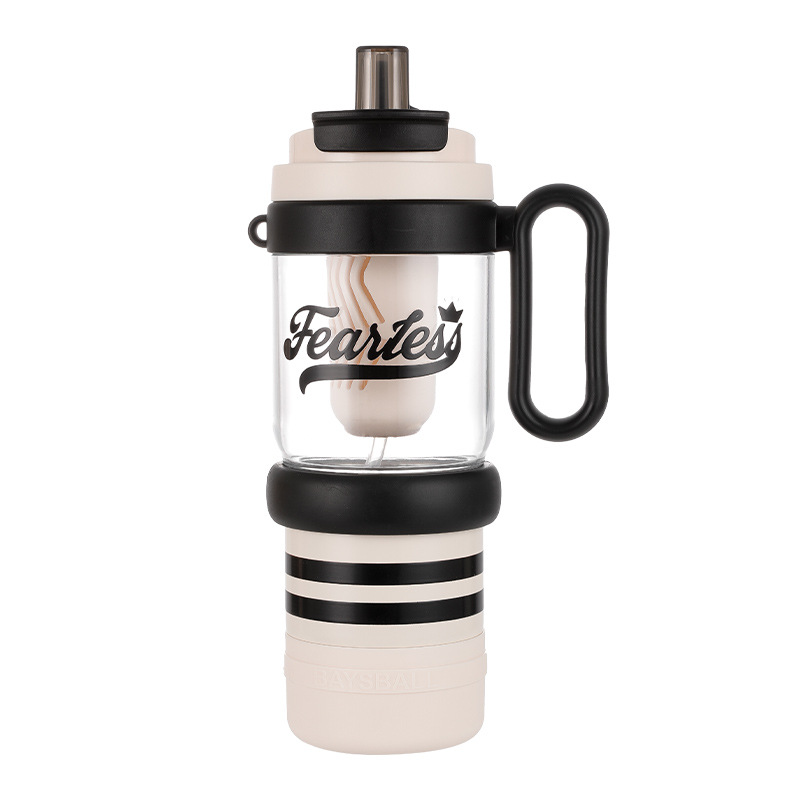 1000ml 4in1 316 스테인리스 손잡이 빨대 보온 텀블러
