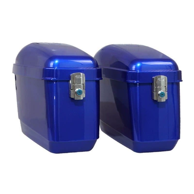 Motorcycle trunk Both Sides, Travel Prince Car Modification - blue-without-stand