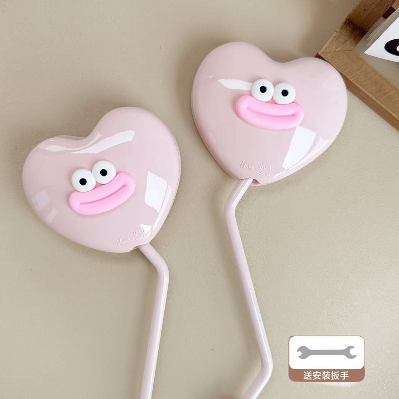 Other Electric Vehicle Accessories – Aima Mirror - pink-heart-shaped-mirror-pink-sausage-lips-pair
