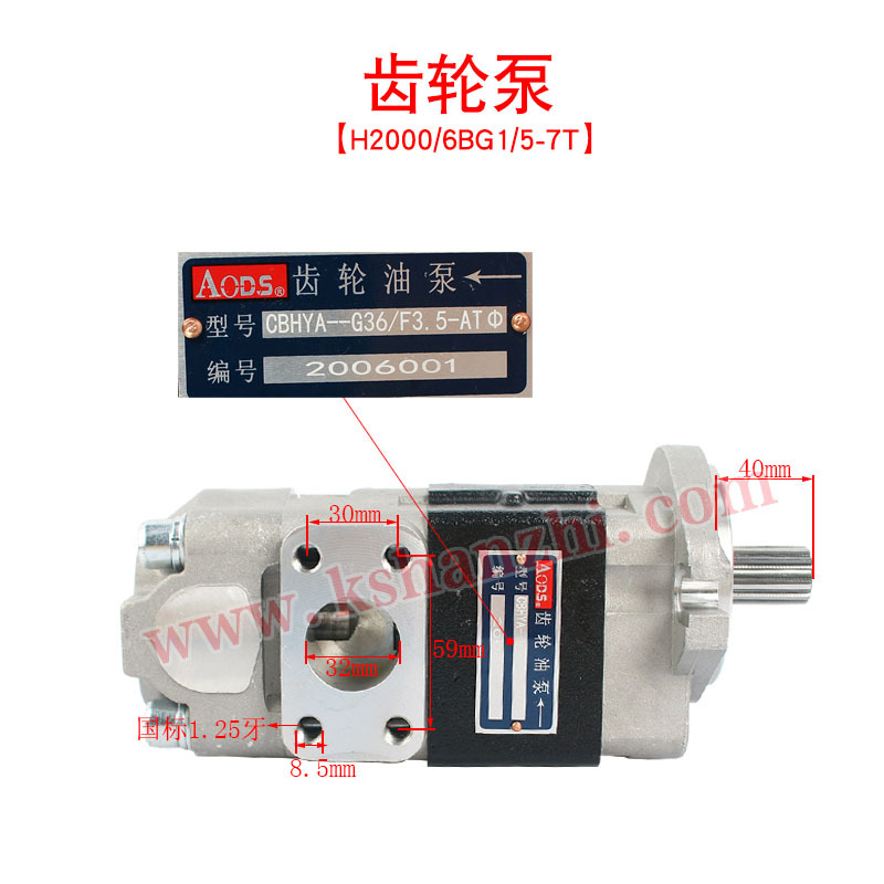 Bomba de engranajes hidráulicos para Hangzhou 30HB / 2000 / 490 / C240 / 498 accesorios de carretilla elevadora bomba hidráulica