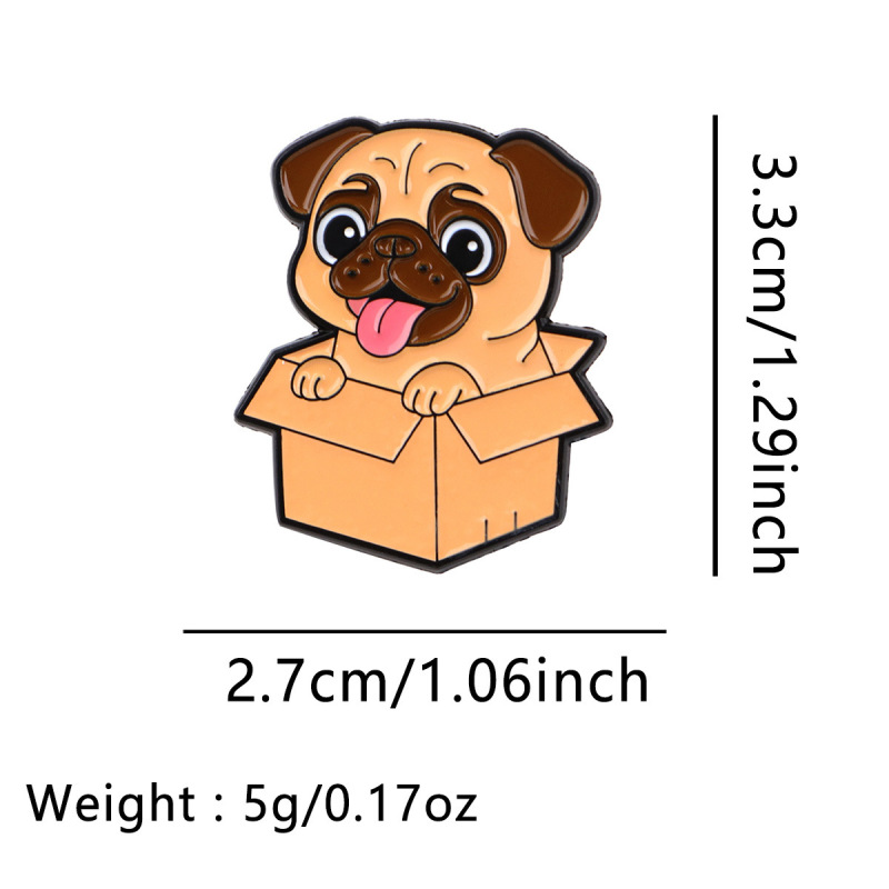 宠物纸箱猫咪狗狗胸针徽章服装背包饰品配饰别针合金胸章现货批发|undefined