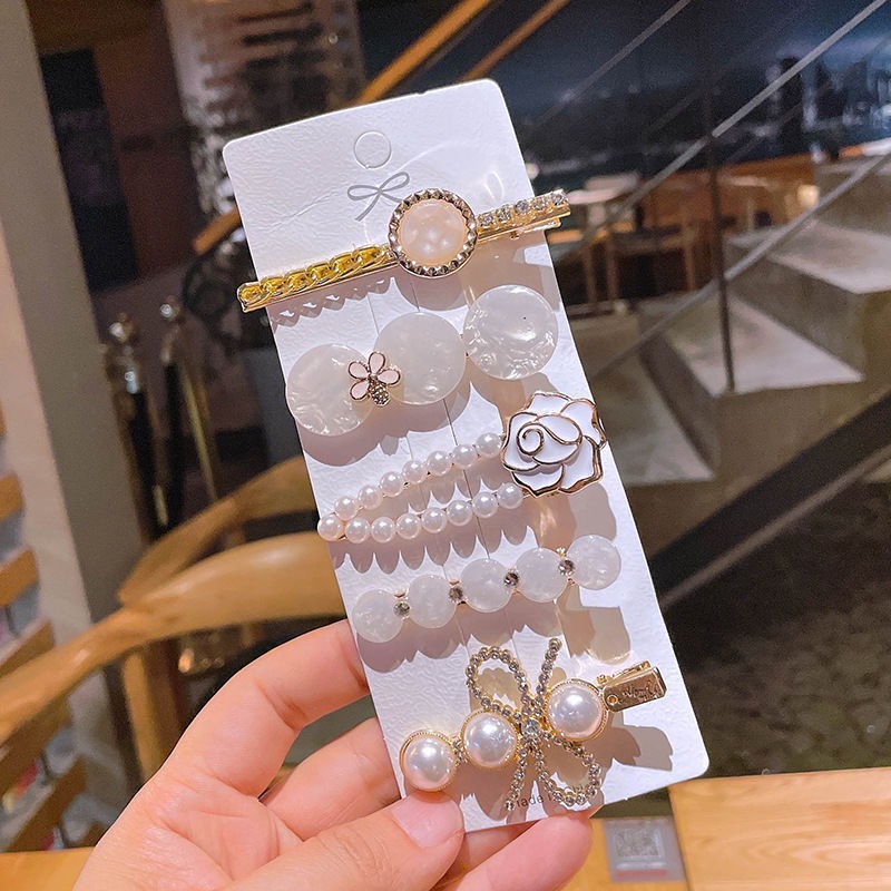 A14#白色山茶花(5件套)