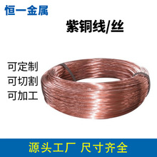 现货T2紫铜丝无氧铜丝铜线退火软铜丝  电解紫铜丝裸铜线