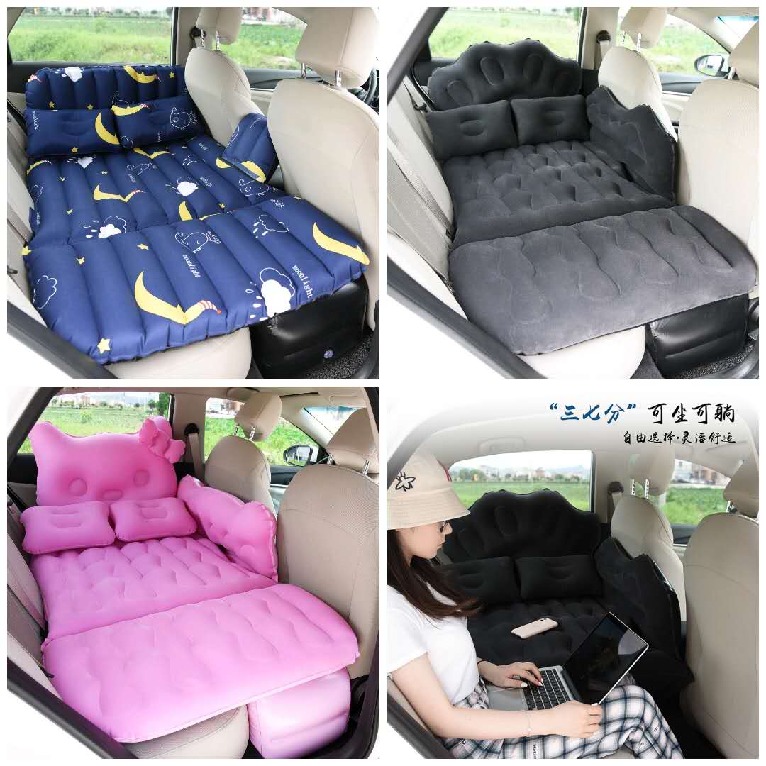 Car inflatable bed, travel mattress for cars, SUVs, rear seat sleeping pad, car sleeping pad, air mattress
