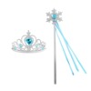 Set, children's accessory for princess heart-shaped, magic wand, “Frozen”