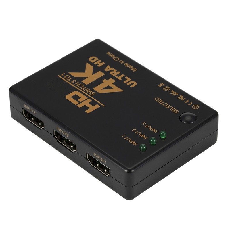 HD 4K tres en uno HDMI Switcher Video Converter 3in1 HDMI Extender tres corte uno
