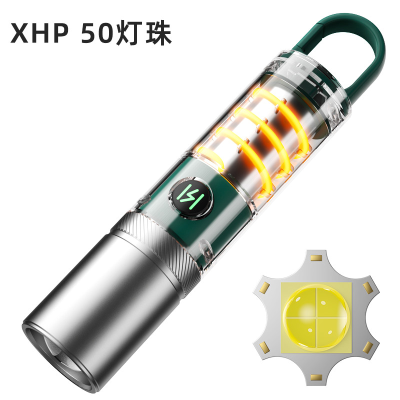 CB-936 flashlight-XHP50 + 데이터 케이블 + 컬러 박스 (내장 1200mAh 배터리)