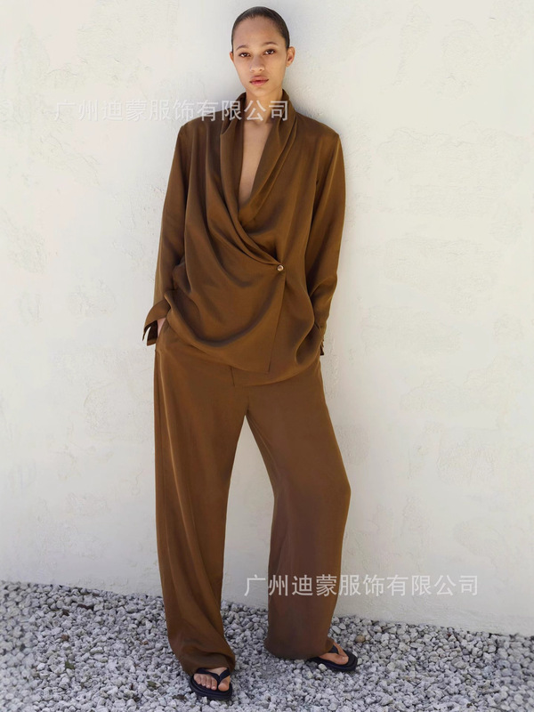 2025欧美亚马逊独立站跨境外贸女装 醋酸西装外套西装休闲套装|undefined