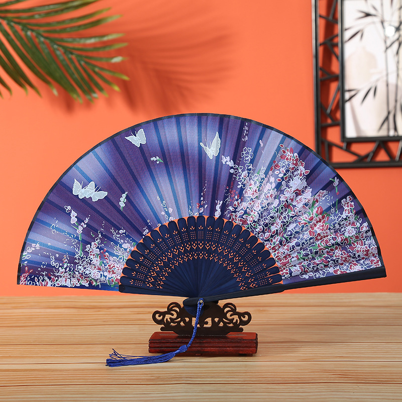 扇子折扇中国风女日式和风小旗袍道具古典凌娟折叠古风汉服