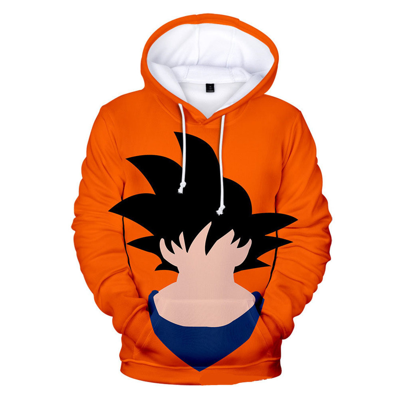 Dragon Ball 3D Digital Print Hoodie, Son Goku and Vegeta Anime Merchandise Pullover Hoodie for Cross-Border Sales