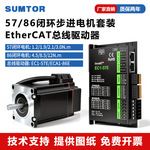SUMTOR 57/86/EtherCAT总线闭环步进电机套装RS485总线通讯驱动器