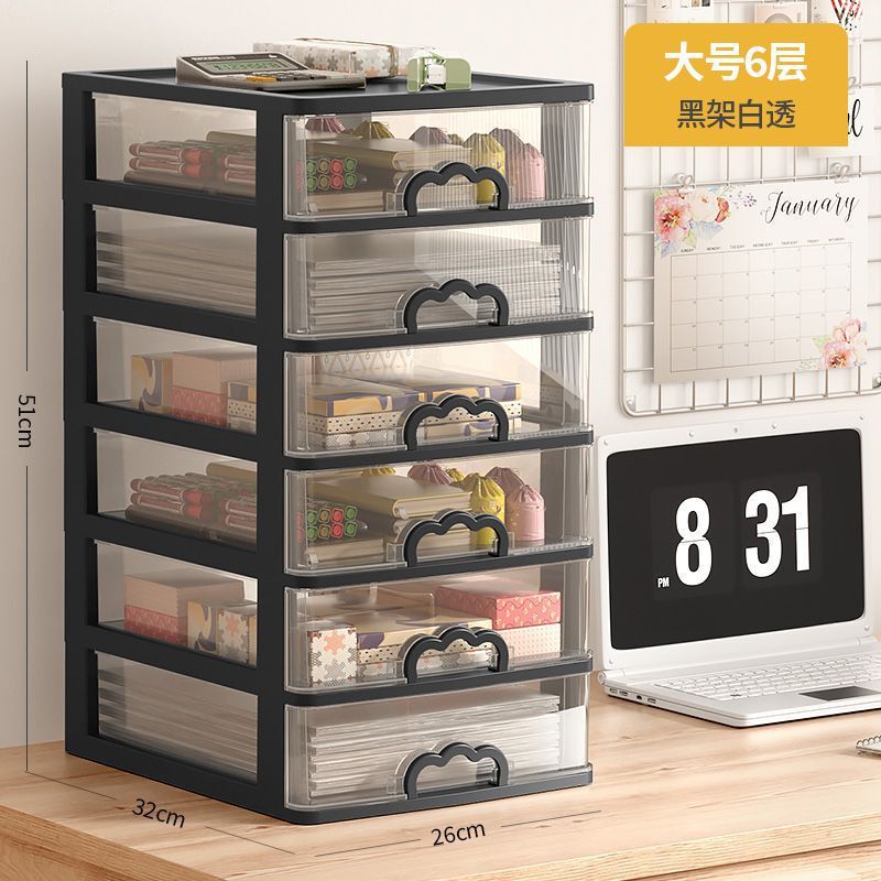 デスクトップ収納ボックス多層引き出し型化粧品収納ラック雑貨整理収納ボックス多機能収納キャビネット|undefined