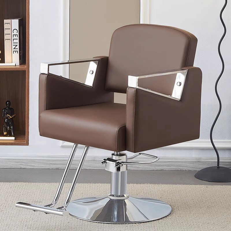 Silla de peluquería transfronteriza puede girar fábrica de silla de peluquería directa silla de peluquería silla de peluquería silla de corte de pelo elevación image 15