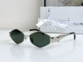 Silver frame, grey lens