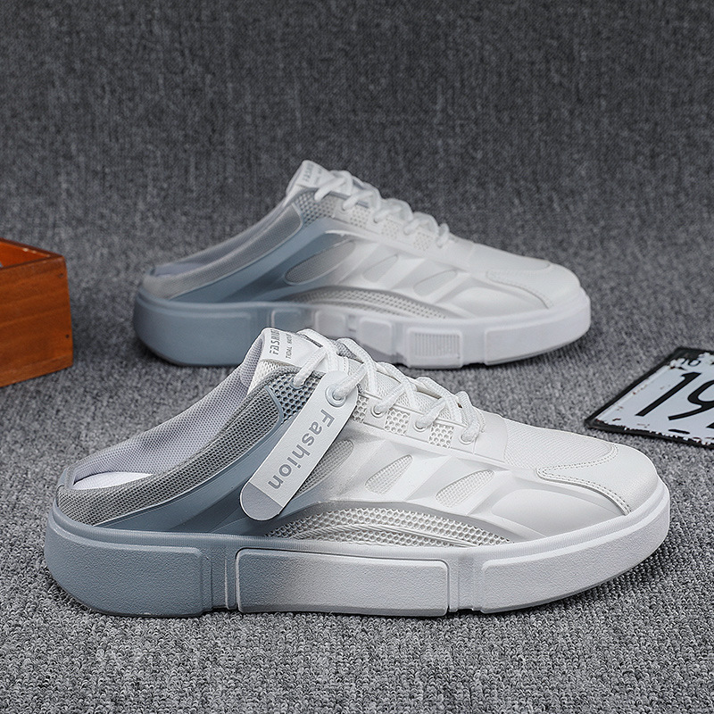 Zapatillas Baotou para hombre 2025 verano nuevo estilo perezoso de un pie casual tendencia deportiva salvaje sandalias y zapatillas para hombre