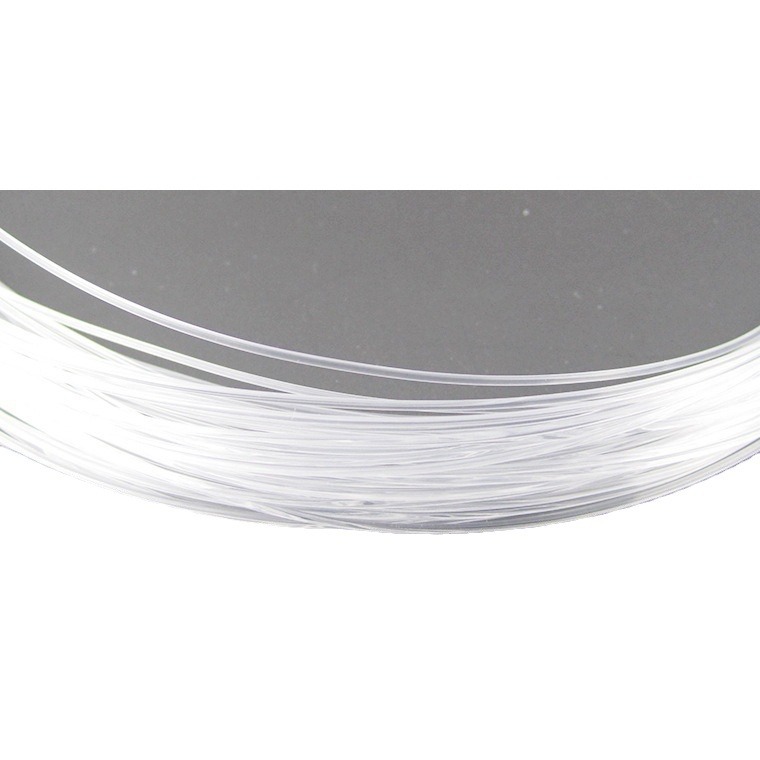 Fábrica al por mayor material de cuentas hecho a mano accesorios de joyería transparente no elástico hilo de pescado modelo completo cristal hilo de pescado