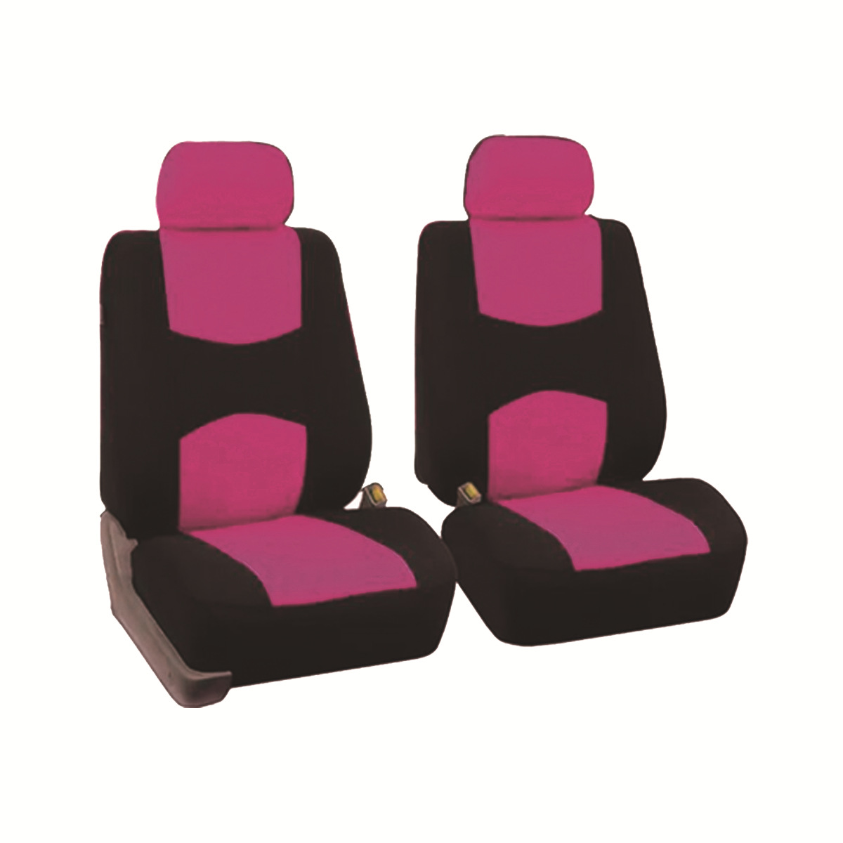Fundas universales de tela para asientos de coche, superventas transfronterizas, diseño sencillo con bloques de color, fundas de cojín suaves y cómodas al por mayor.