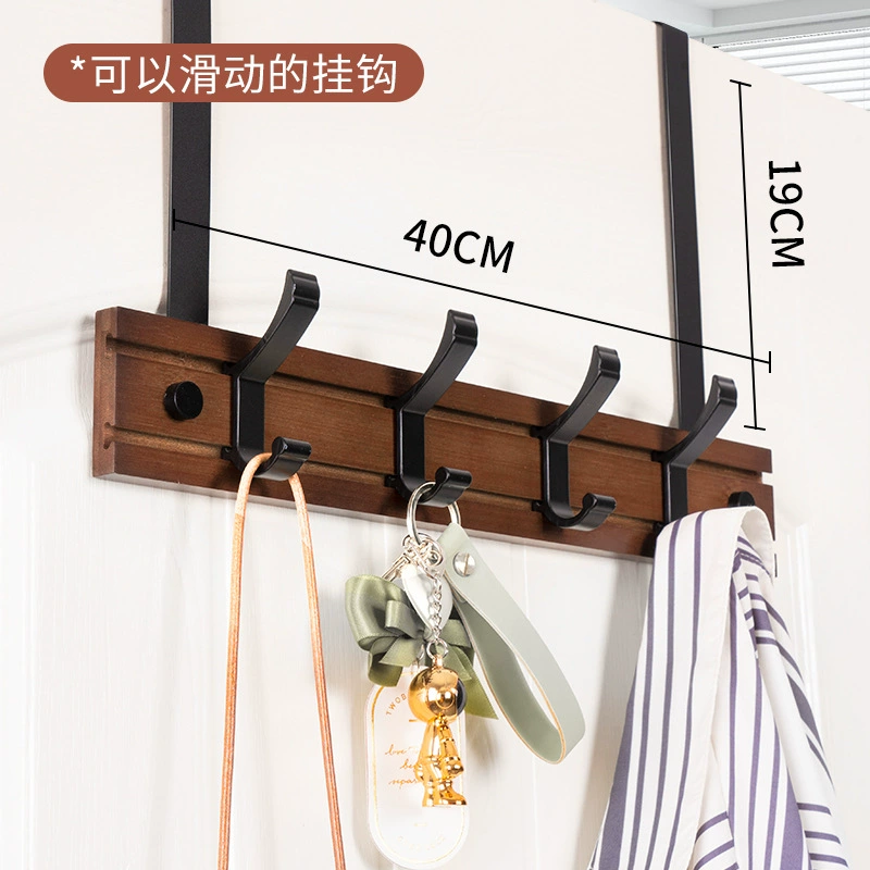 W8 door rear clothes hanger wall hanging without holes on the wall storage enclosure door hanging on the bedroom door