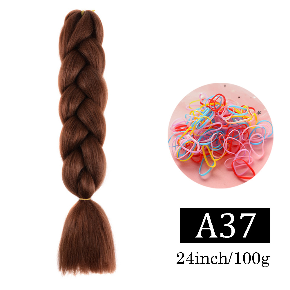 Peluca de trenza grande africana, color, trenza sucia, cuerda para el cabello, degradado, fibra química, trenza grande, reggae, hip-hop, trenza sucia, trenza