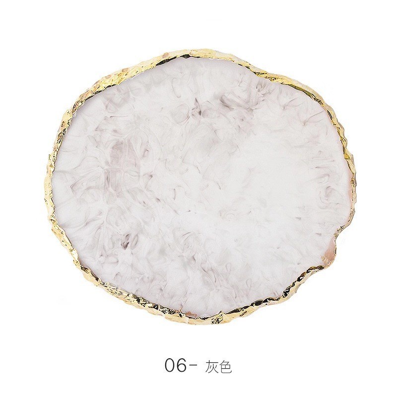 Uñas de belleza paleta redonda resina ágata pieza de pintura de uñas paleta de uñas tablero de exhibición de fotos plana grande