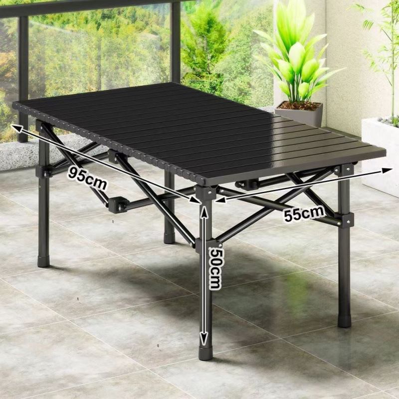 Folding Portable Outdoor Folding Table Table Stall Camping Fishing Picnic Table Outdoor Self-Driving Tour Barbecue Travel