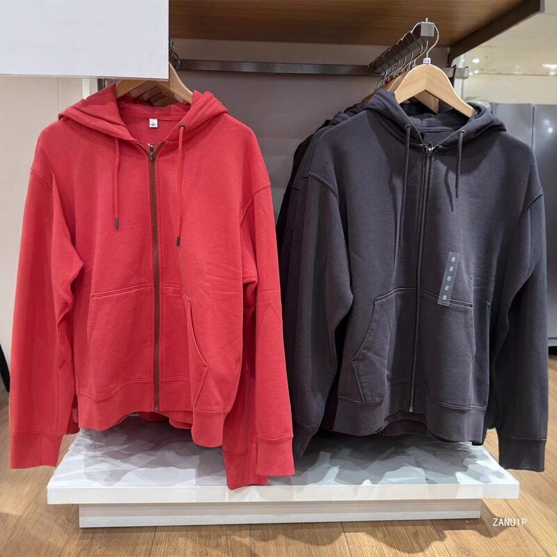 Japanese-Style Men's and Women's Hooded Zip-Up Sports Cardigan/Long-Sleeve Sweatshirt 26 Spring/Summer New Model Al482311