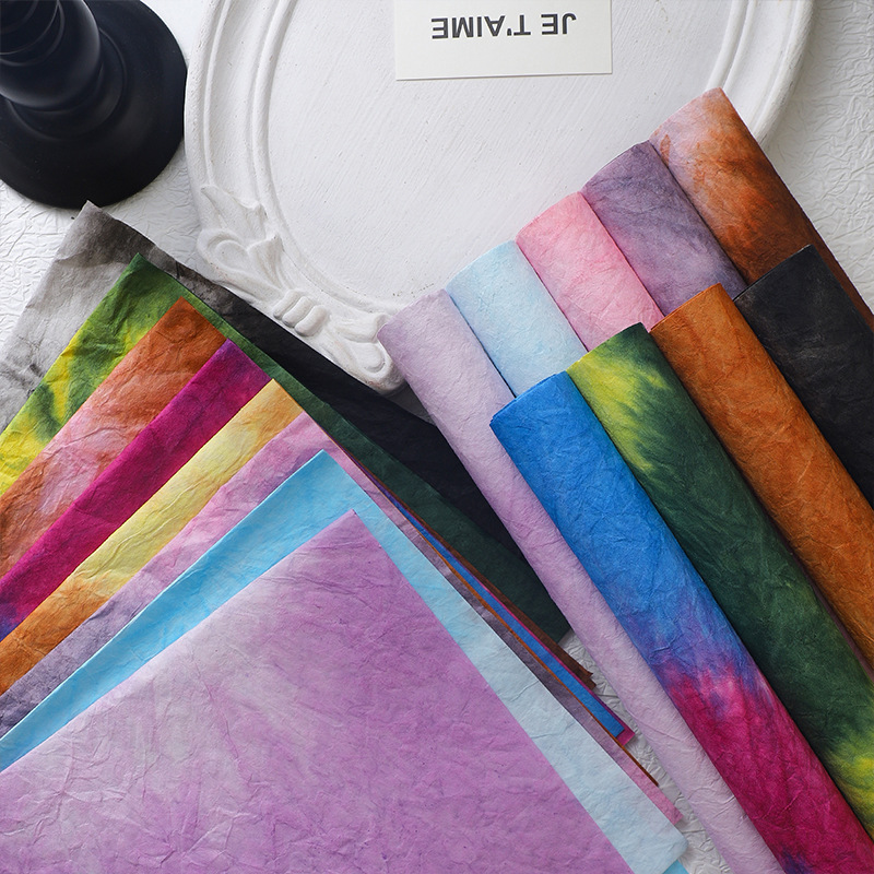 Materiales de embalaje de papel de tinta de tinta de tinta serie de embalaje de flores espesar papel de pliegue buquete de papel de patrón al por mayor