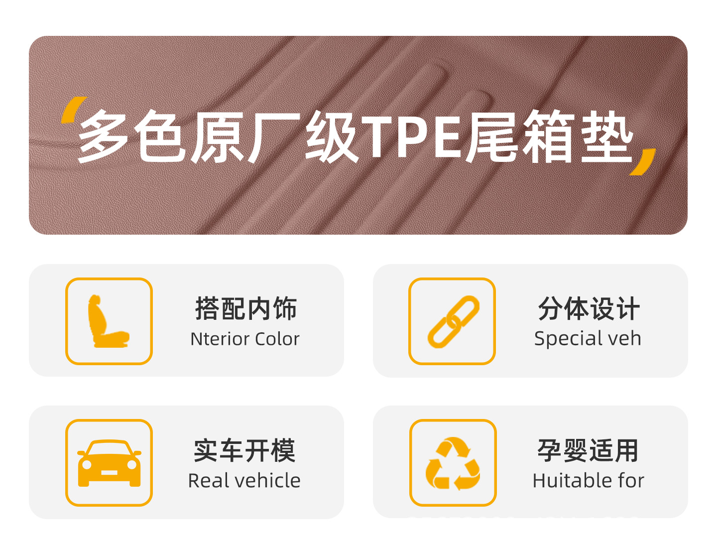 Suitable for the 2026 model of the LeDao L80 trunk mat, a foldable Nio accessory made of TPE material for car trunks