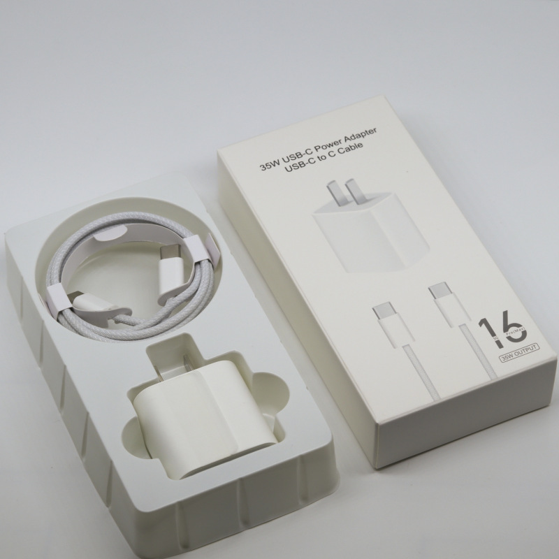 Apple 16 Proに適した窒化ガリウム35W充電器セット、PD急速充電5V3A、携帯電話・タブレット充電器|undefined