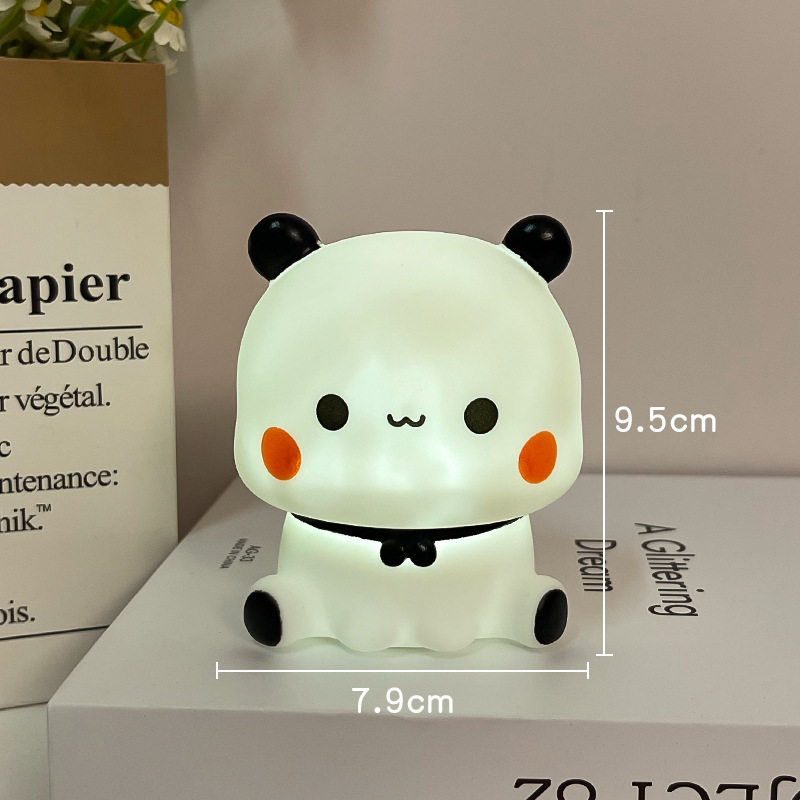 El panda aplaude las luces