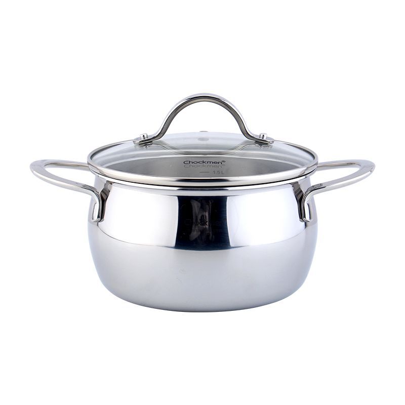 Chockmen Zhuo Deming 18 / 10 tambor de acero inoxidable 16cm silvestre