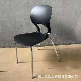 创意餐桌椅咖啡椅简约塑料餐厅椅designer plastic dining chair