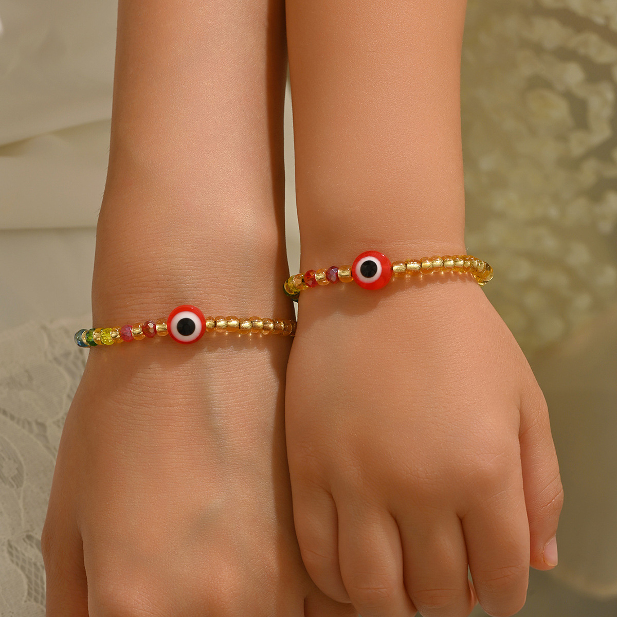 Bracciale filo rosso occhio greco protezione gioiello_voghion.com