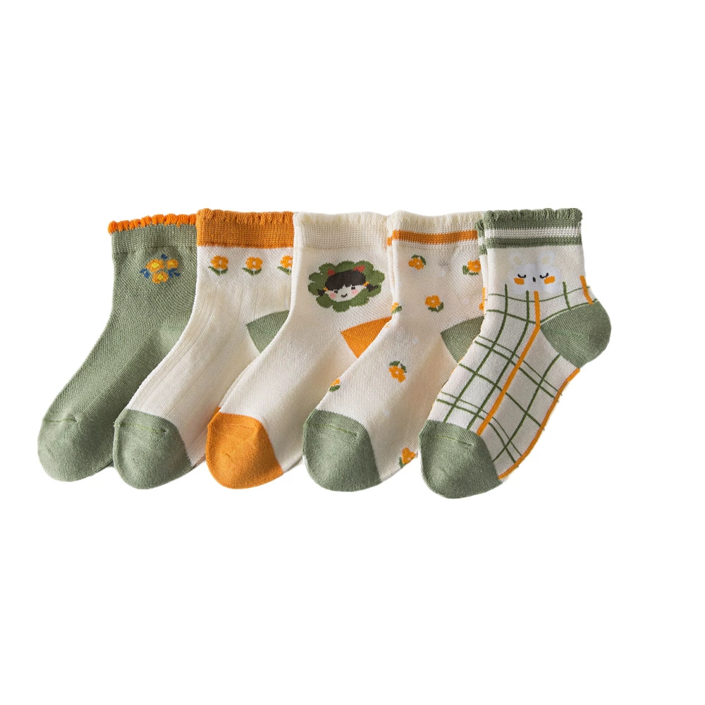 Breathable children's cartoon summer thin knee socks for boys for elementary school students, mid-length