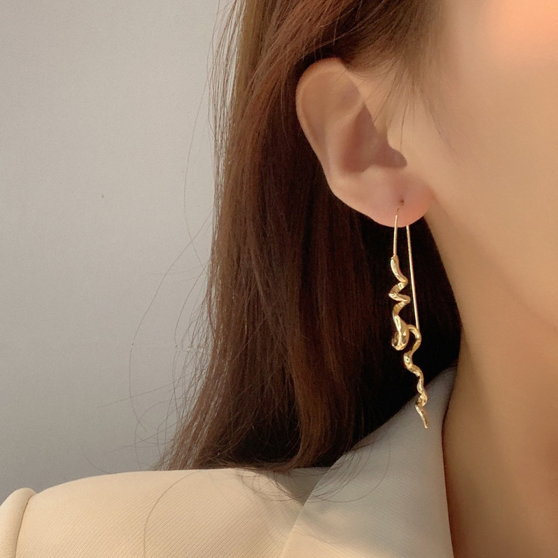 Fashion Snake Alloy Plating Womenu0027S Drop Earrings 1 Pair