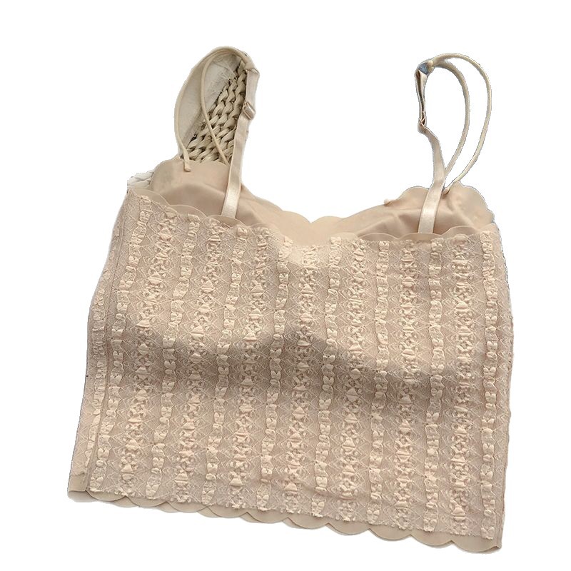 Liquidación: Top de tubo sin tirantes Silk Beauty para mujer, inalámbrico con almohadillas, antideslizante, bralette de capa base.