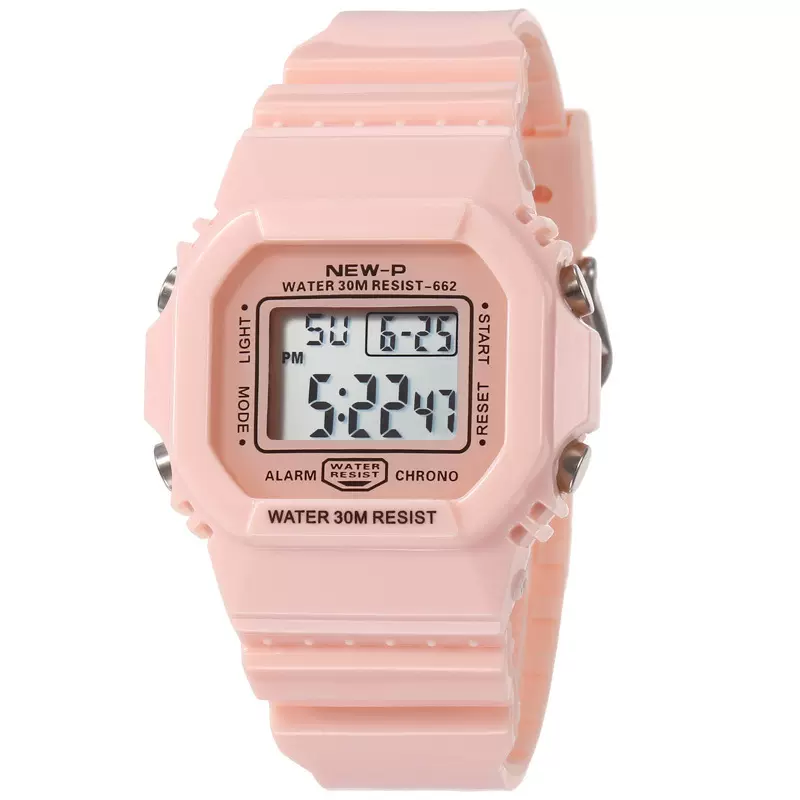 跨境现货夜光儿童防水卡通数字多功能电子表学生电子表运动礼品表