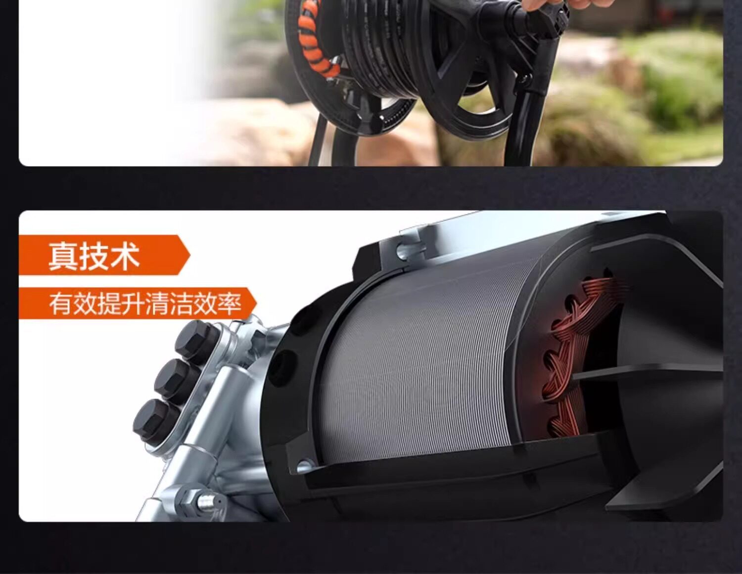 Yili Household High-Pressure Car Washing Machine 4310 Water Gun High-Power Cleaning Machine Water Pump Trolley-Type Car Washing Tool 5310