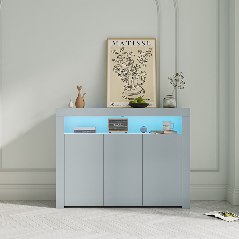 Gabinete minimalista moderno de la entrada, gabinete moderno del vino del comedor, almacenamiento a prueba de polvo de la cocina, Gabinete del aparador