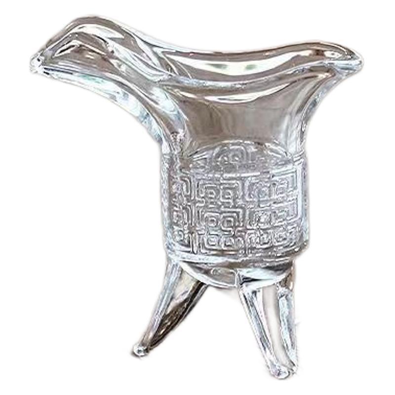 Taza del emperador antigua taza de licores personales caseros taza de tres patas taza creativa antiguo barril de vino de vidrio dispensador de licores