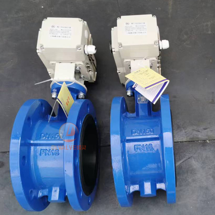 D941X-10Q电动法兰蝶阀 球墨铸铁380V/220V开关型软密封蝶阀DN100