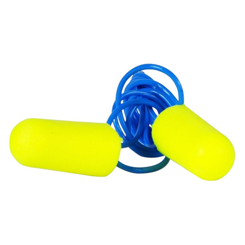 Tapones para Oídos Insonorizados con Cordón 311-1250 Espuma de Poliuretano Reducción de ruido para Trabajo, Estudio y Sueño