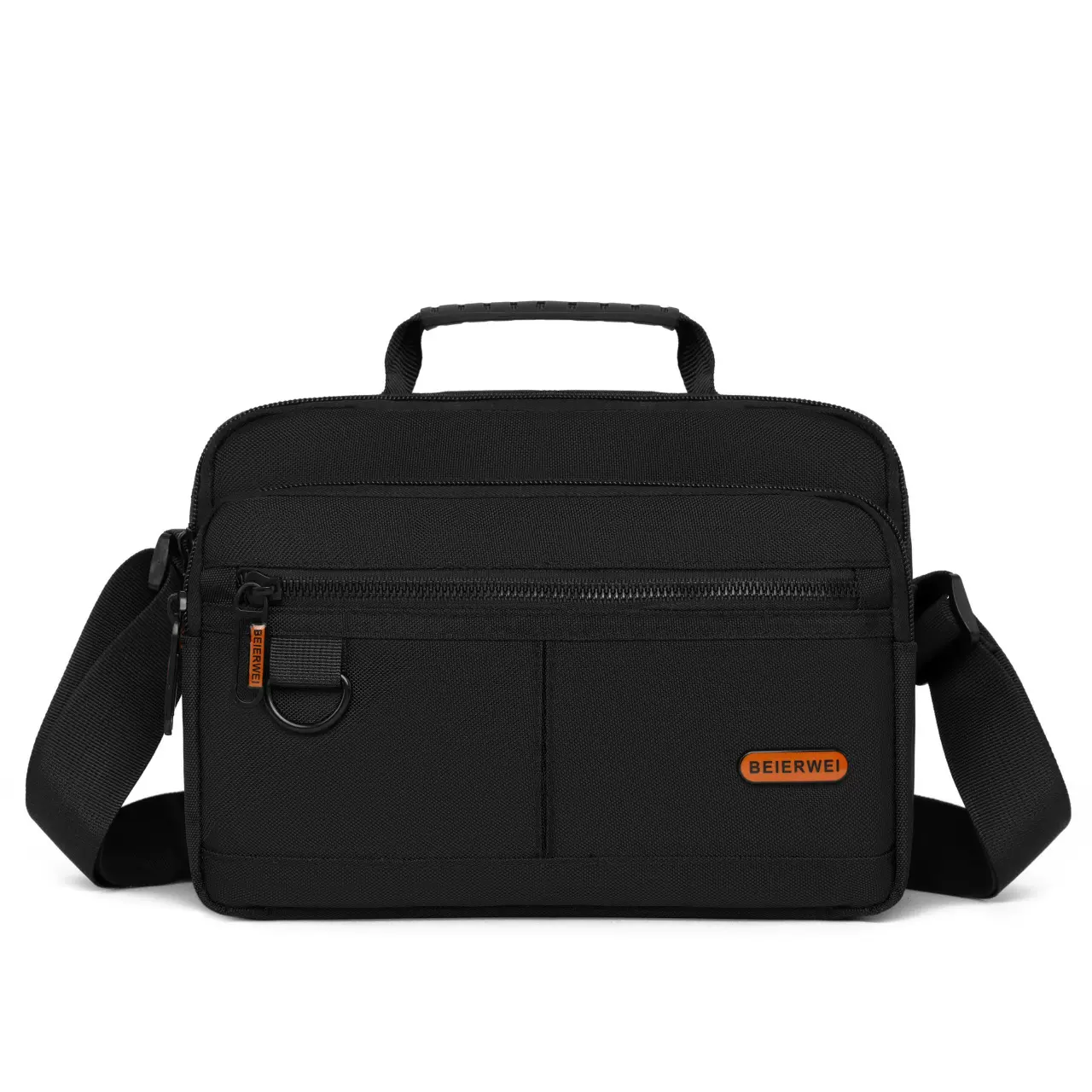 新款大容量单肩包男士高级感商务通勤男包时尚简约多隔层斜挎包